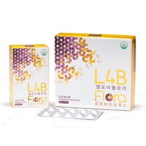 정품)엘포비 플로라(L4B Flora) 유산균 프로바이오틱스 DANISCO 균주 100억 CFU, 3개, 60캡슐
