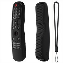 교체 커버 lg mr21ga mr21gc mr21n smart oled tv remote control case shockproof cover colorful skin shell, 검은색