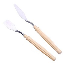 DL PKFARM 유화 그림작업 팔레트 아크릴 페이팅 미술용 나이프, 둥근, 1ea