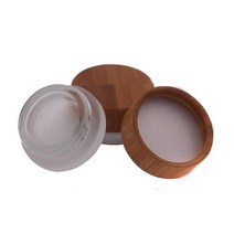 [정품] 2피스 5ml/5g/0.17oz 미니 빈 리필 가능한 반투명 투명 유리 화장품 보
