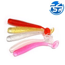 소프트베이트 루어웜 7cm 배스 광어 우럭 볼락 쏘가리, Clear, 1g