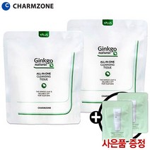 참존 징코 내츄럴 올인원 클렌징티슈 110매(리필) 1+1/클렌징 티슈/참존화장품/징코클렌징폼 샘플증정