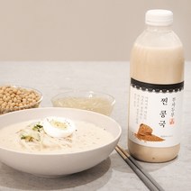 [부자두부] 100% 국산콩 콩국수 우무묵 진하고 고소한 찐 콩국 콩물 (500mL/900mL), 찐콩국, 1병(500ml)
