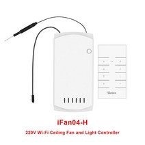 SONOFF iFan04 433Mhz RF 110V/220V 천장 팬 및 라이트 리모컨 WiFi 스마트 스위치 음성 제어 Google 홈 Al, 01 iF04-H