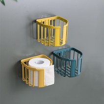 [그레이스로즈 2+1] 깔끔 감각적인 설치쉬운 휴지걸이 옐로우 블루, 옐로우1+1+1