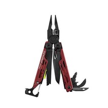 레더맨 LEATHERMAN 캠핑 등산 다용도 시그널 멀티 툴, crimson, crimson