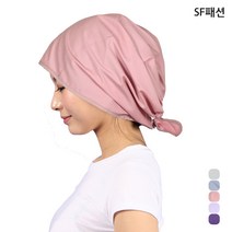 미용실 머리 커버 두건 외출모, 그레이(sfht03)