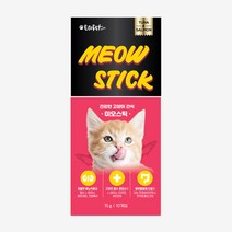 에코펫위드 미오스틱 짜먹는 고양이 간식 15g 10개입(닭고기/연어참치/대구/칠면조), 레드(연어참치맛)