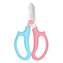 레인보우 플라워 아트 꽃꽂이 원예 가위 핑블, 1개