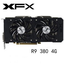 그래픽 카드 videocard used xfx r9380 4gb for amd radeon r9 380x 380 4gb video screen cards gpu 보드 데스크탑