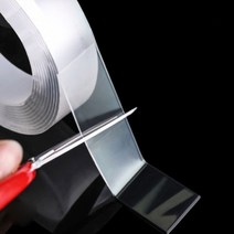 실리콘 양면테이프 B48 초강력 고스트 투명 초강력 겔 테이프 풍선만들기, 3cm*1m*2mm, 1개