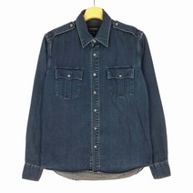 (고고빈티지)솔리드옴므 남100 춘추 데님 남방