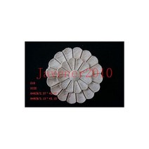 G19 -8x8cm 나무 조각 라운드 Onlay 아플리케 도색되지 않은 프레임 도어 데칼 작업 목수 꽃