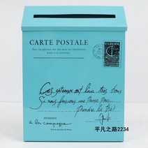 우편함 전원주택 주택 녹방지도장 대형 빌라 우체통 레트로 다세대 방수 우편함 스탠드 전원 사서함 빌라 벽걸이 실외용 모던 방수 철제 유럽식 우편함 야외용 현관 복고풍, J