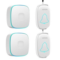 무선 응급벨 차임벨 원격제어 노인 호출기 초인종, A808 화이트 투 포 투개