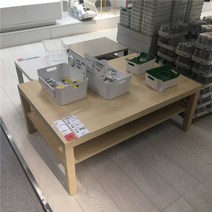 엔틱 사이드 테이블 보조 책상 쇼파용 바퀴 달린 IKEA 테이블 부족 사이드 옆 15, 긴 자작나무