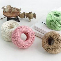 쇼핑몰 제품 선물포장용 컬러마끈 2mm 60M 4개 꽃집 꽃집리본 남대문리본, 그린