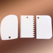 도자기굽기 물레 흙 재료 점토 컬러 도자기 베이킹 도구 플라스틱 스크레이퍼 점토 조각 텍스처 3 팩, 01 white