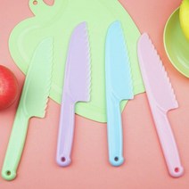 소꿉놀이 유아 안전칼 어린이 칼 요리 어린이집 아동용 플라스틱 무독성 식양처 승인, 블루-소