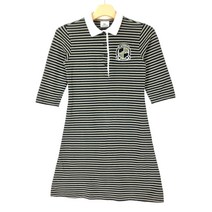 (고고빈티지)라코스테 여40 스트라이프 반팔 카라원피스