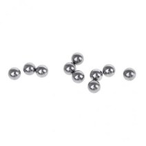 shangren 4x10 조각 산악 자전거 허브 차축 4.7/6.3MM 6.3mm 스틸 볼 베어링, Siliver
