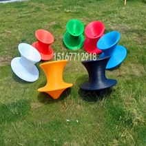 스핀체어 특이한 팽이 의자 돌아가는 카페 인테리어의자, 작은흰색