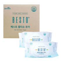 베스토 7단계 정제수 물티슈 퓨어 캡형 100매 X24개, 베스토 물티슈 퓨어 캡형 100매X24개