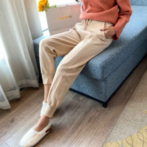 하젤 앨런 포켓 밴딩 니트 조거팬츠_W1413