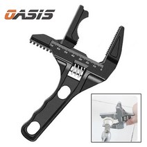 광폭 아크형 몽키스패너 70mm 싱크대 렌치 세면대 부속 배관, 광폭 몽키 스패너(경량)