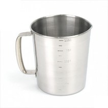 스텐 계량컵 (1L 2L 3L 5L) / 업소용 대용량 단체급식 구내식당 들통형 계량용기 비커 인덕션 제과제빵 조리용품 바스켓 물계량 육수, 뚜껑 1호(100ml)
