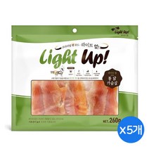 인터펫코리아 라이트업 저지방고단백 애견간식 8종류 260g x 택일 5개, 닭가슴살비스켓 260g x 5개