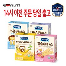 후디스 12개월 아기간식 웨하스 36g 5개 set, 요구르트 3개+딸기 1개+바나나 1개