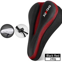 Xunting MTB 자전거 안장 덮개 도로의 편안한 통기성 슈퍼 자전거 안장 액세서리, 3D 빨간.