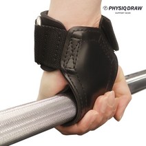 피지크드로우 헬스스트랩 퀵그립 가죽 스트랩, 멜팅로고