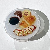 스마트폰그립톡 유니크그립톡 Panlingwan Original Self -Made Inspirate Transparent Acrylic Phone Support Ice American Summer Coffee, 오후의 차 (투명한 스텐트)