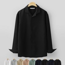 심플폴리 오픈카라 셔츠 (MDLS764WA)