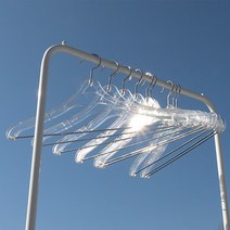 지엔디스플레이 남성 여성 아동 옷가게 논슬립 투명 플라스틱옷걸이 튼튼한 미끄럼방지 한번걸이10묶음 옷걸이, 10set, 남성용