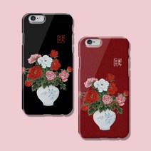 와우박스 주문제작 민화 낙관 모란 화병도 케이스