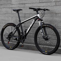 ( MTB 산악자전거 ) 24/26인치 27단 입문용 크로스컨트리 자전거, 24인치, 익스트림 에디션 - 블랙화이트