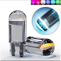 자동차실내등신제품 W5W LED Canbus T10 자동차 라이트 COB 유리 인테리어 트림 전구 흰색 번호판 돔 독서, 09 Yellow   5PC