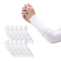KIECOBE 무봉제 스포츠 쿨토시 2p x 10 세트, 화이트