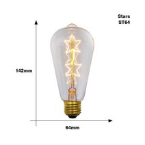 빈티지 대마 로프 펜던트 램프베이스 E27 1m 1.5m 2m 2.5m 3m 85-265V 로프트 산업 레트로 매달려 에디슨 ST64 G95 라이트 인테리어조명, ST64 Star 40W