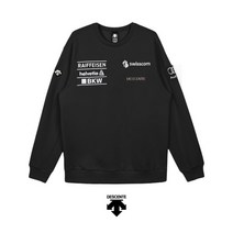 [데상트] 스위스 스키팀 그래픽 맨투맨 SM321SHT91BLK