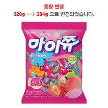 크라운 마이쮸 딸기 + 복숭아, 328g, 2개