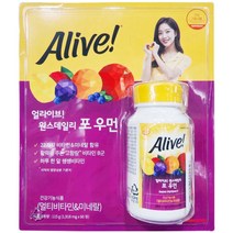 얼라이브 원스데일리 포 우먼 멀티비타민 60정, 1개, 1,918mg