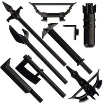 Koruit 중세 시 무기 4cm 미니 형 클라우드 타노 소드 홀 MOC 빌딩 블록 어린이용 벽돌 장난감, 20 SR-A(7PCS), 20 SR-A(7PCS)