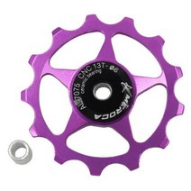 자전거 베어링 베어링부품 11T 13T MTB 도로 뒷 변속기 풀리 롤러 세라믹 가이드 자키 휠로드 액세서리 드롭106556, 13T purple