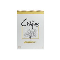 삼원 아트스퀘어 크로키북 스프링형 노랑표지 105g 80매, CY06 B5 105g 80매