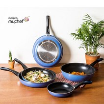[UNIQ] 도 루 코 마 이 쉐 프 퓨 어 라 이 트 애 쉬 블 루 I H 인 덕 션 프 라 이 팬, 웍(궁중팬)30cm