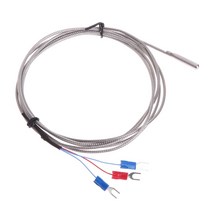 온도센서 RTD PT100 Temperature Sensor Stainless Steel 3 Wire Thermistor Probe for PID Controller Range -
